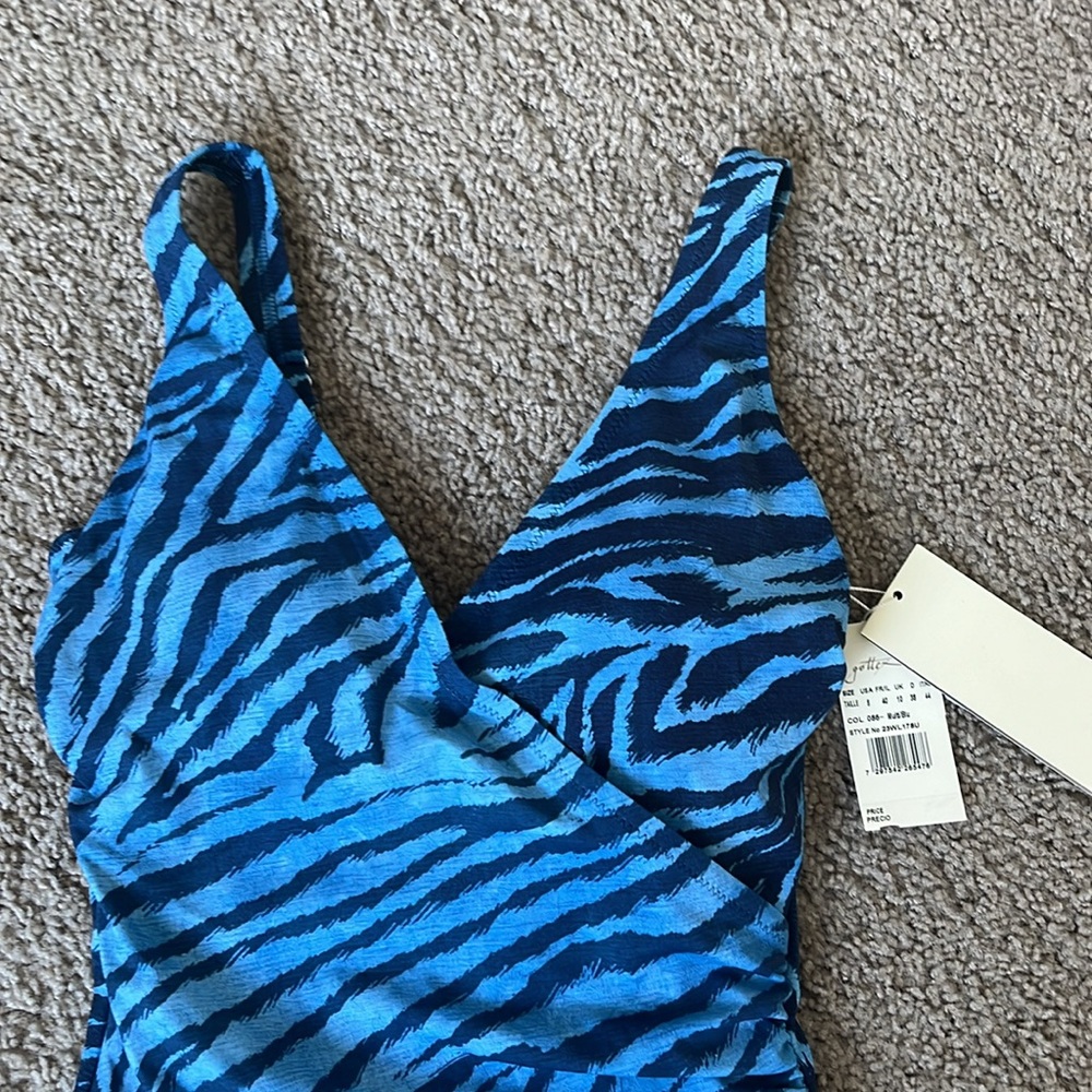 Profile by Gottex Nordstrom Blue Pattern One-Piece, NWT - Picture 3 of 6